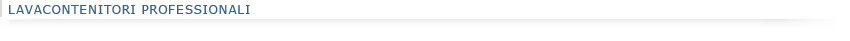 Lavacontenitori professionali